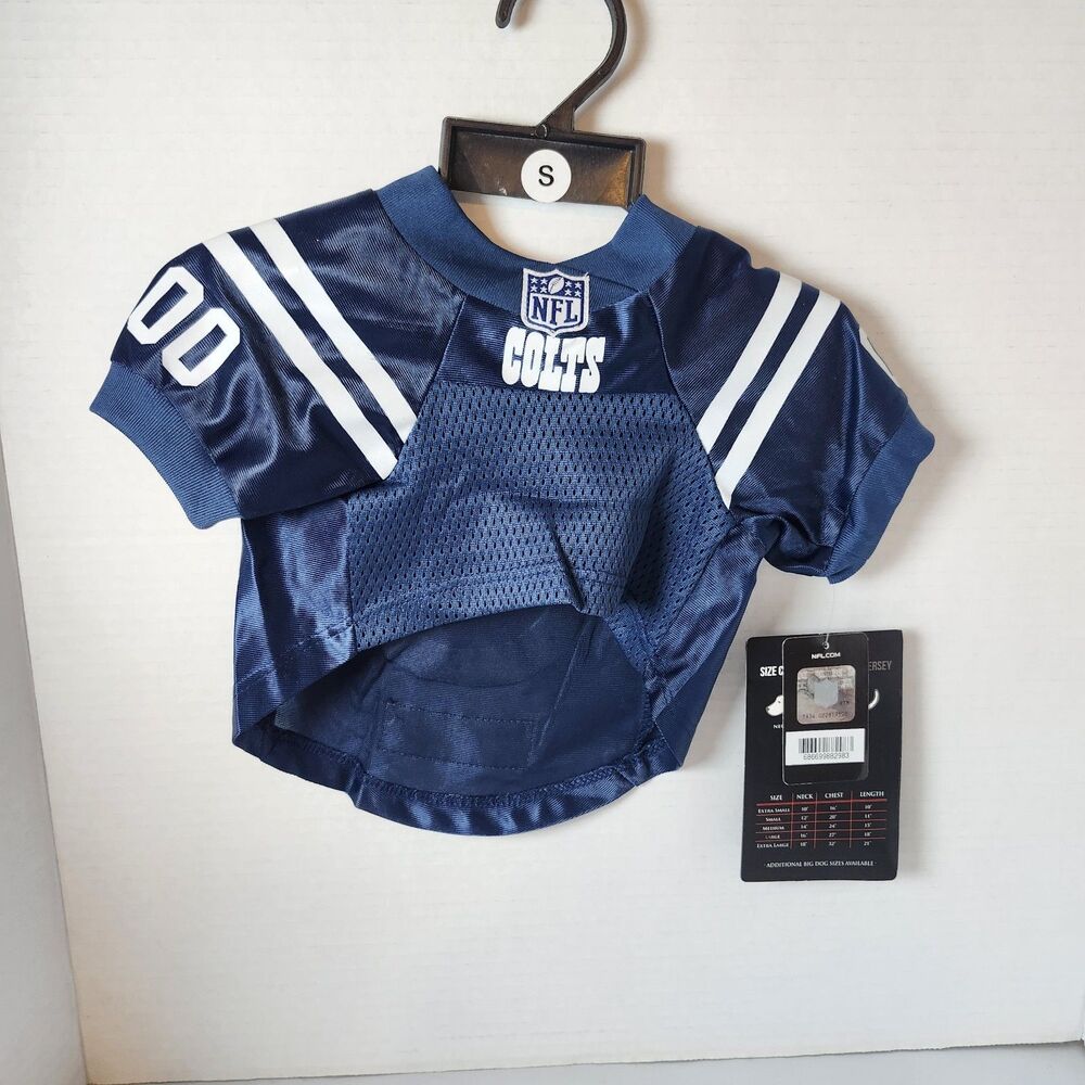 Team Jersey Pet Wear NFL size S 9"-12" Colts Indianapolis Mesh Jersey Brand New